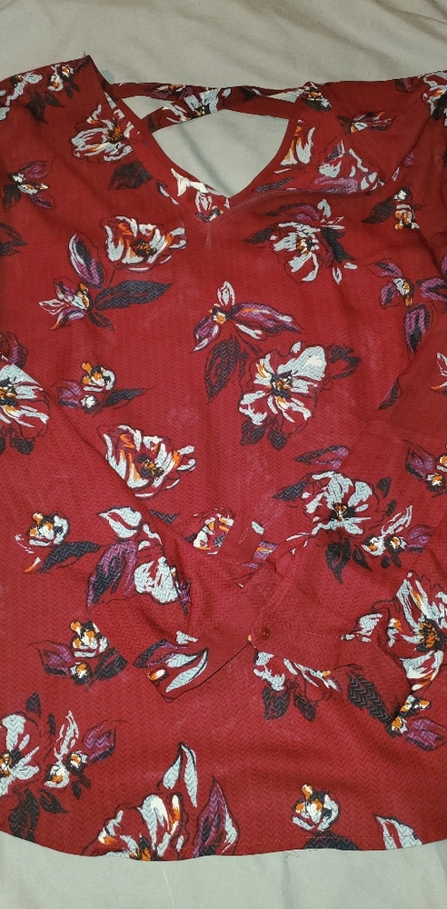 Maurices long sleeve chiffon blouse
